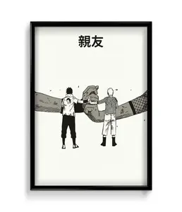 Naruto and Sasuke Uchiha Poster Print