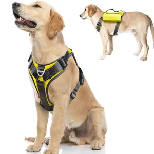 Fida No Pull Dog Harness, Multi-Functional Tactical Harnesses for Dogs, Heavy Duty Universal Dog Vest Harness with Front Leash Clip, Saddle Bags Backpack, Soft Padded, Adjustable & Reflective#Summervibes #petlovers
