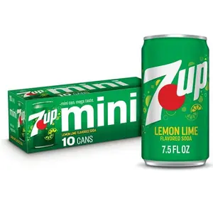 7UP Caffeine Free Lemon Lime Soda Pop, 7.5 fl oz, 10 Pack Cans