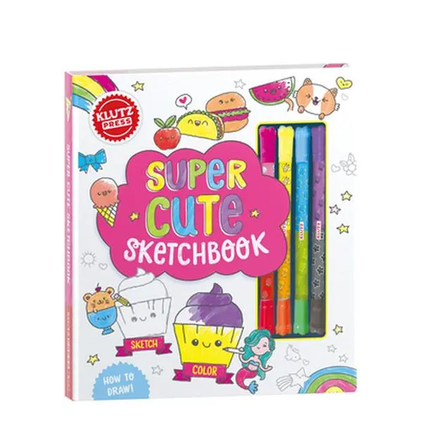 Super Cute Sketchbook [With Marker] -- Klutz Press, Mixed Media Product