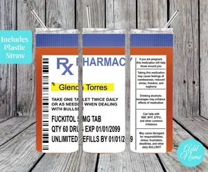 Fuckitol Tumbler Personalized, Funny 20oz Tumbler, Adult Tumbler, LEAVE NAME IN NOTE TO SELLER AT CHECKOUT!!