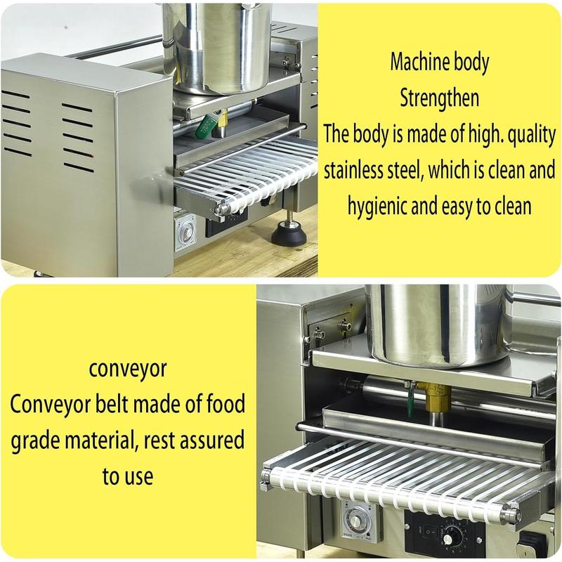 Kolice Commercial Automatic Mille Crepe Cake Making Machine, Egg Skin Crepe Machine, Thousand Layers Cake Skin Maker-Crepe Dia.: 10”, Crepe Thickness: 0.016” to 0.047” Kolice Commercial Automatic Mille Crepe Cake Making Machine, Egg Skin Crepe Machine, Thousand Layers Cake Skin Maker-Crepe Dia.: 10”, Crepe Thickness: 0.016” to 0.047”