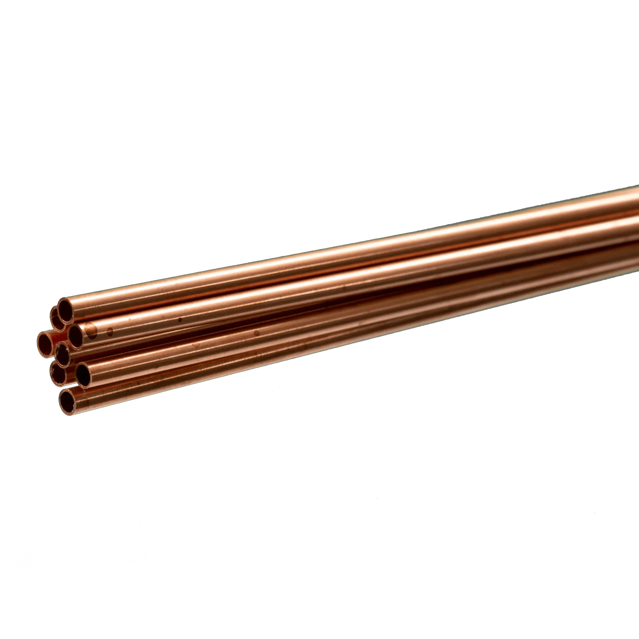 Round Copper Tube: 5/32" OD x 0.014" Wall x 36" Long (8 Pieces)