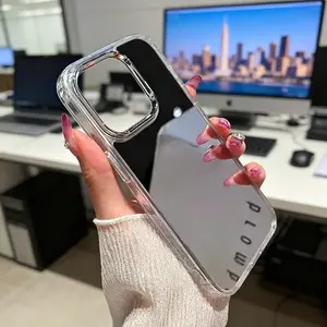 Makeup Mirror Phone Case for Women Men, Compatible with iphone 17promax 16, 15, 14, 13, 12, 11 Pro Max Pro Plus.Personalized Cute Mirror Makeup Phone Protective Cover Suitable for iphone, Shockproof Phone Case And Accessories.