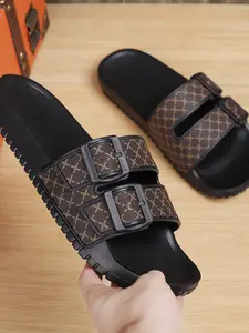 Men's Summer Slip-On Shoes, Soft Sole Comfortable Sandals, Indoor Outdoor Bathroom Slippers, Trendy Style, Ultra-Comfortable Footwear