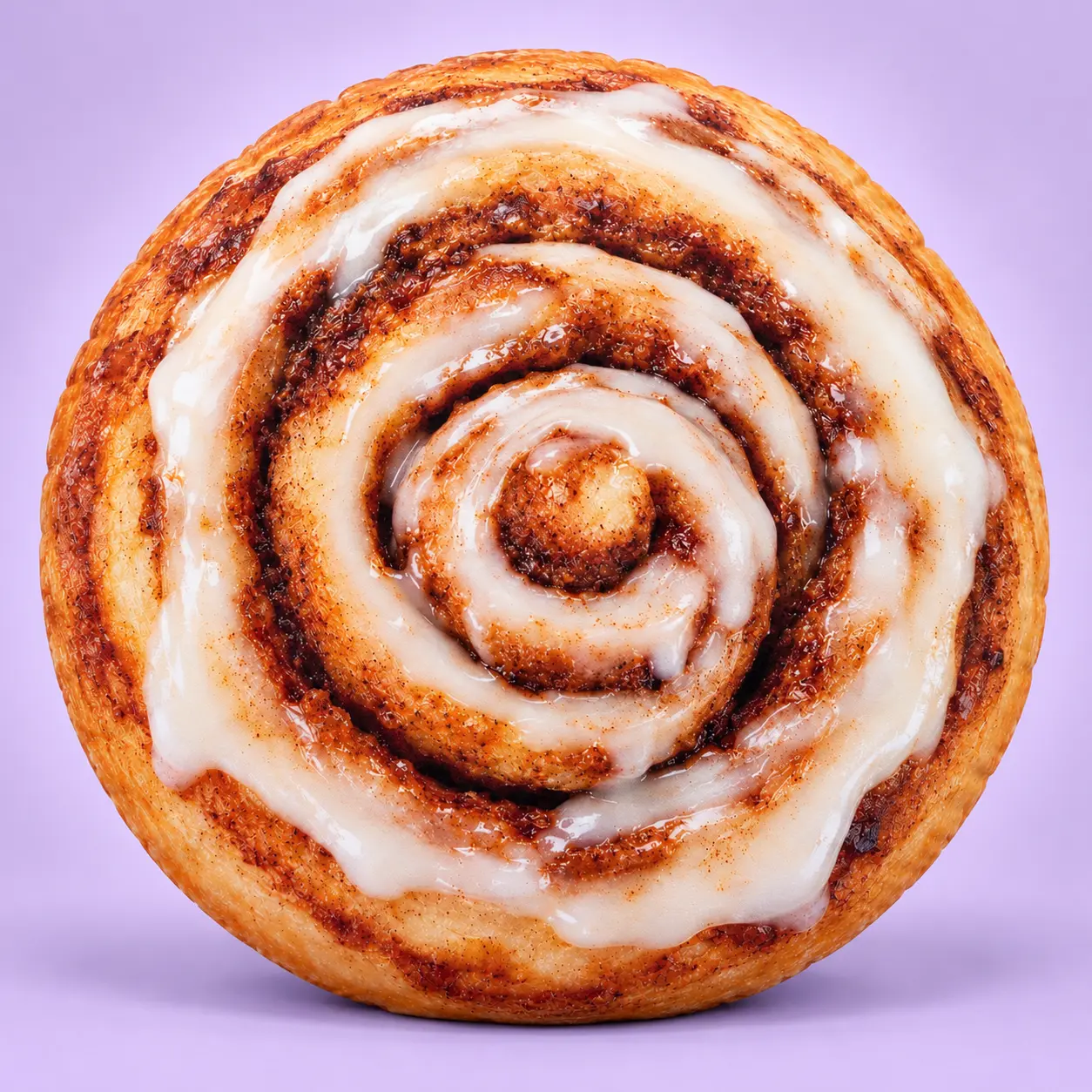 Cinnamon Roll Pillow (Large)| All About Vibe – Cute 3D Iced Cinnamon Roll Throw Pillow for Couch & Bed Decor | Ultra-Soft Velvet, Funny Unique Gift, Made in USA