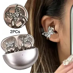 2 female headphone accessories, adjustable headphone stand, luxurious bow headphone clip, stylish jewelry, DIY gift for girls' girlfriends' birthdays, ear pads, cat ear headphones, headphone accessories, headphone cushion, headphone ear tips