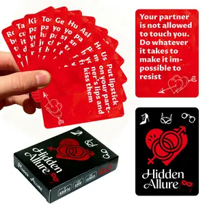 Valentine's Day Atmosphere Cards, 50/100 Pcs Dating Theme Couple Interaction Cards, Enhance Relationship Couples Cards