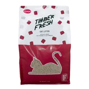 212 MAIN International 6 lbs Timber Fresh Wood Cat Litter - Odor Control Pellet-Shape Litter for Cats