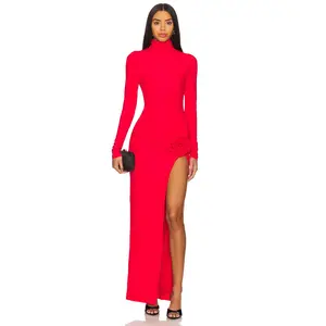 MORE TO COME Chara Maxi Dress in Red