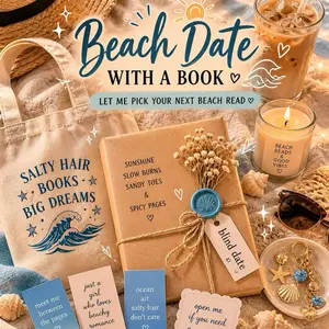 Deluxe Beach Date with a Book with Kindle Bookish insert and goodies