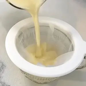 1pc Fine Mesh Strainer, 100 Mesh Reusable Food Strainer, Kitchen Nylon Mesh Filter Spoon For Soy Milk, Quinoa, Tea, Soup, Sifting, Baking, Straining, Nut Milk Bags