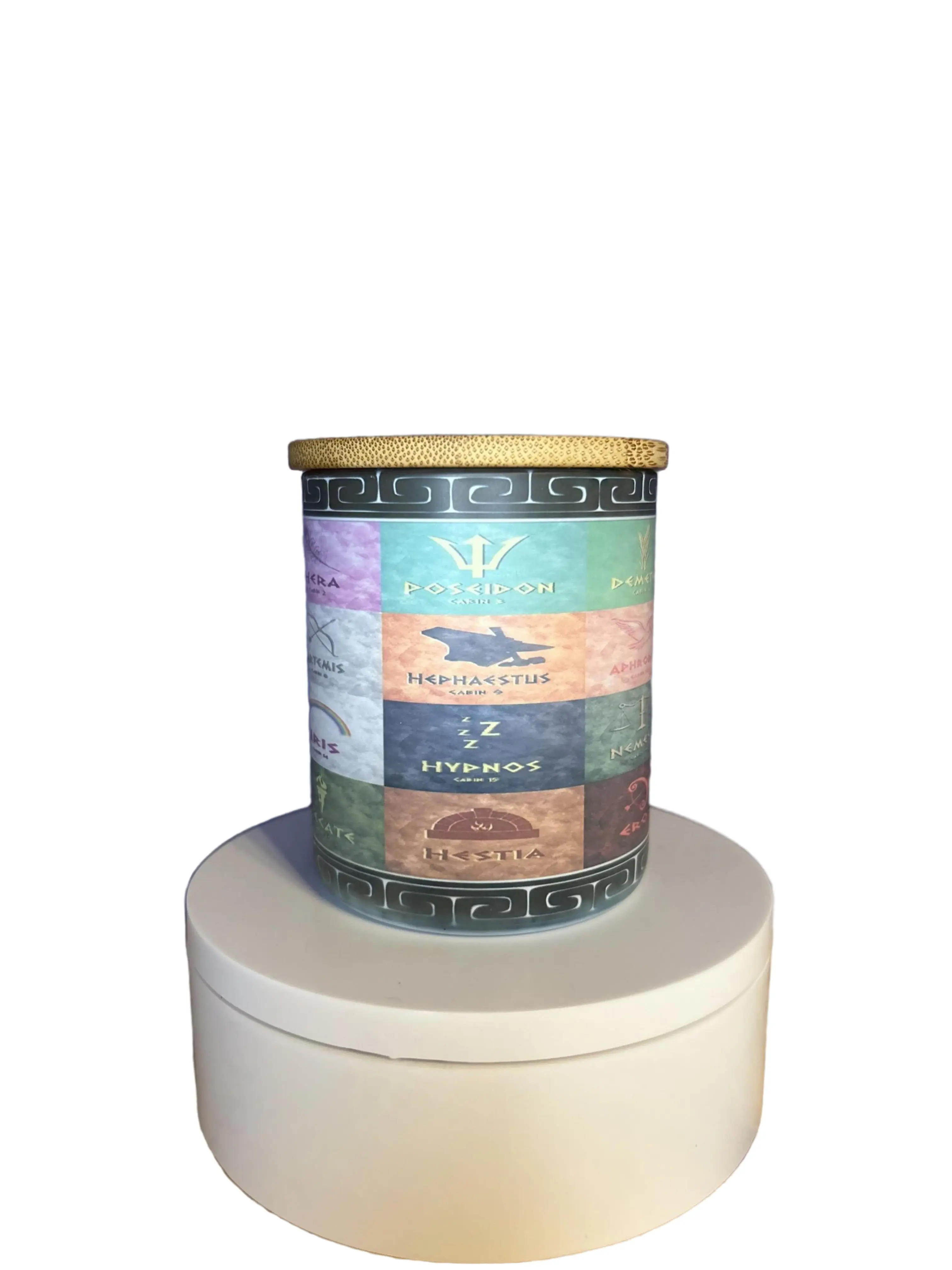 Because Poseidon 6 oz Decorative Scented Soy Wax Bookish Sublimation Candle *Imperfects