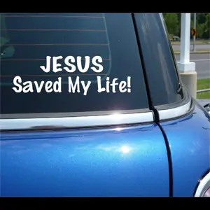 JESUS SAVED MY LIFE CHRIST CHRISTIAN SAVIOR CHRISTIANITY DECAL STICKER
