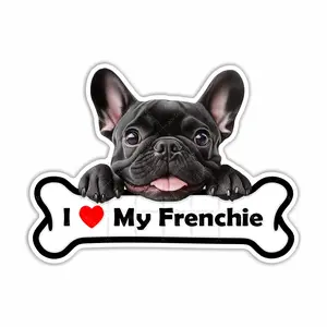I Love My Frenchie Black French Bulldog Sticker - Peel N' Stick, Pets, Available in Different Sizes
