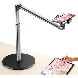 Overhead Phone Mount for Video Recording,  Overhead Tripod for , Desk Phone Camera Stand for Cooking,  Techs, Filming, Live Streaming