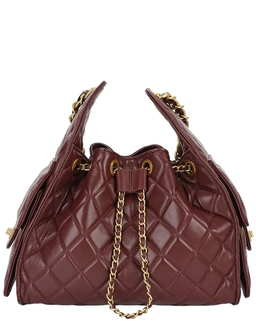 Tiffany & Fred Paris Quilted Leather Shoulder Bag