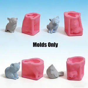 Cardinal Bird Koala Piggy Mold, 3D Wax Candle Gypsum Silicone Mould, Handmade Animal Decorative Figurine, DIY Craft Supplies