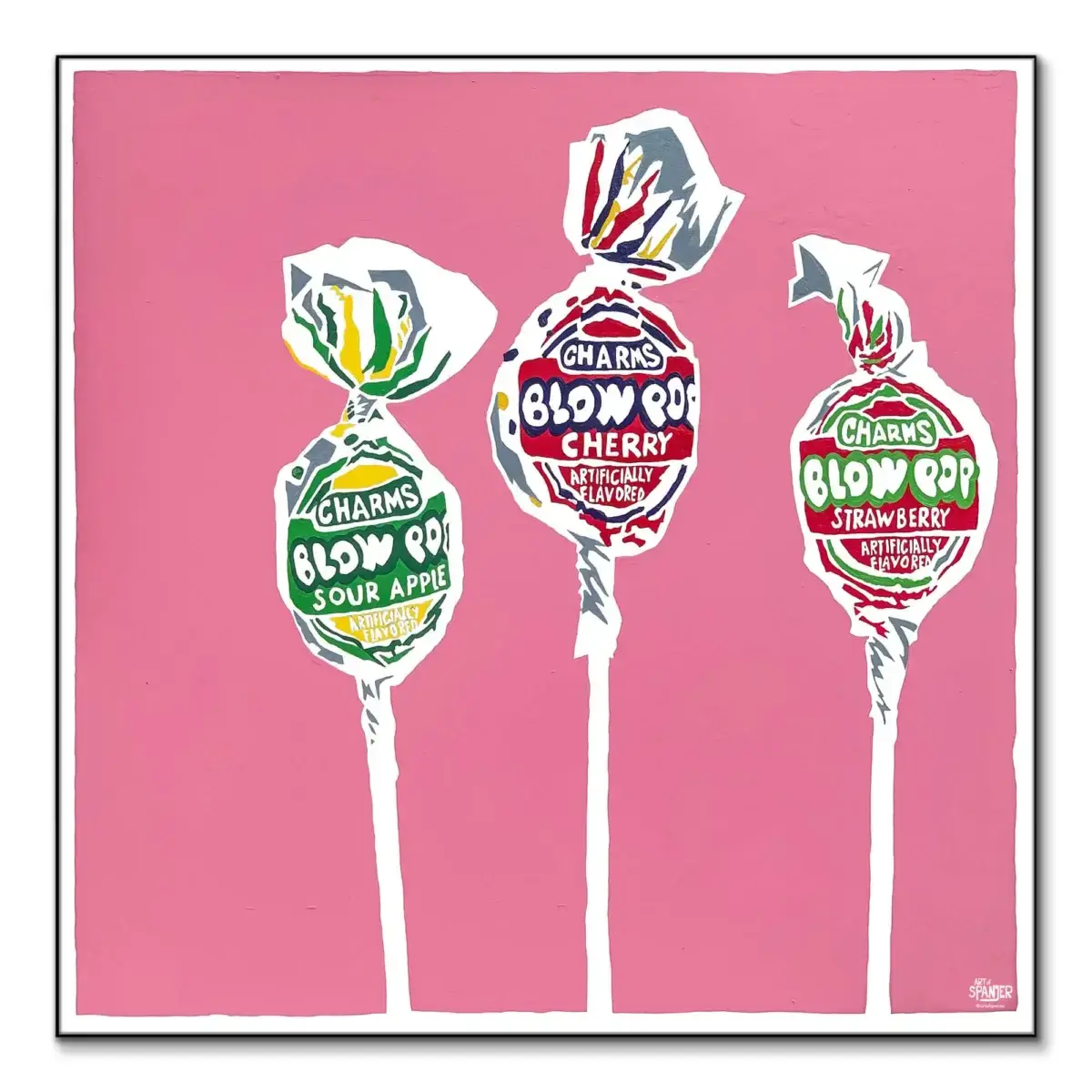 Charmed I'm Sure Wall Art Print, Pop Artwork with Print and Frame
