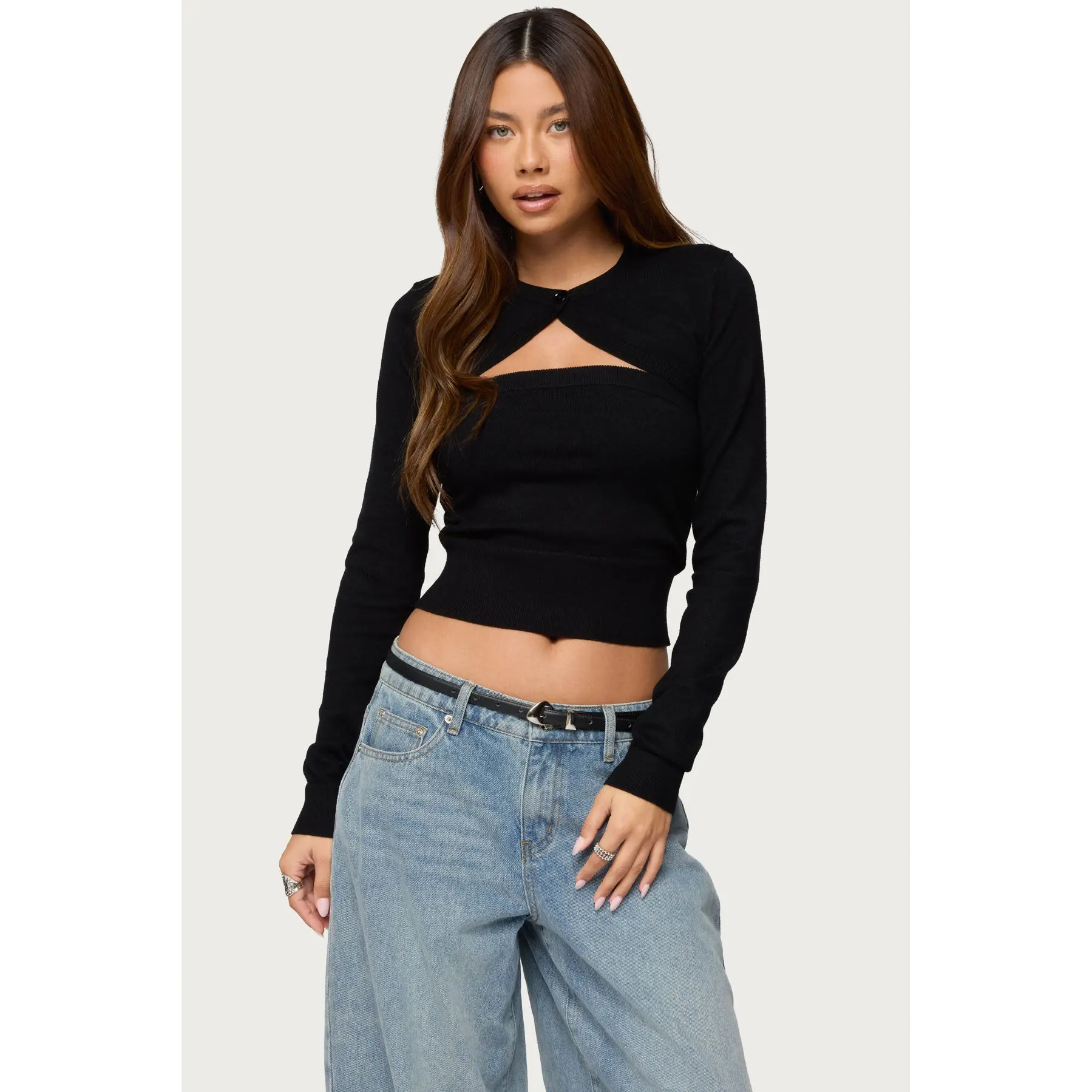 Knit Two Piece Shrug & Tube Top Knit Two Piece Shrug & Tube Top