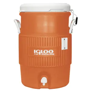 Igloo 5 Gallon Heavy-Duty Beverage Cooler, Orange