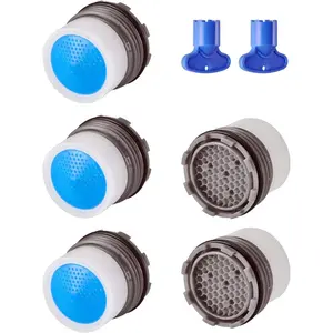 Faucet Aerator - Insert Water Tap Aerators Faucet Flow Restrictor Replacement Parts for Bathroom or Kitchen, 1.2GPM，16.5mm/0.64Inch