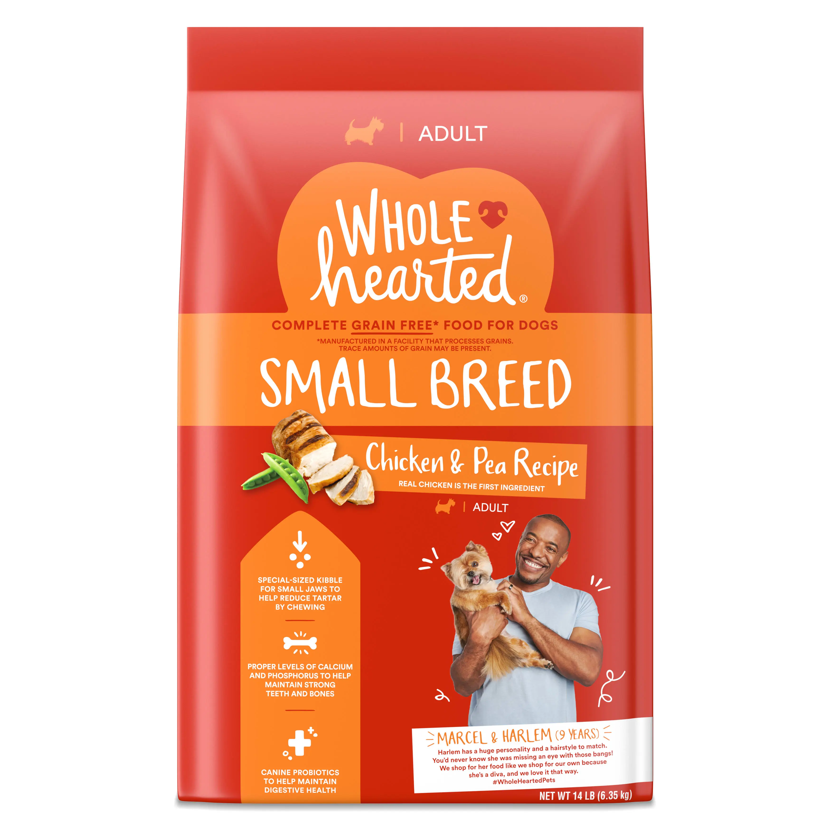WholeHearted Grain Free Small-Breed Chicken and Pea Recipe Adult Dry Dog Food