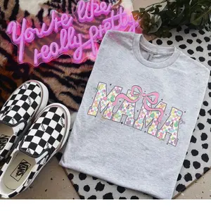 Mama Easter Peep Ash Grey T-Shirt - Bleached - Gildan - Unisex - Grandma - Gigi - Auntie - Mamaw - Granny