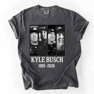 Comfort Colors Kyle Busch Tribute Shirt, Rowdy Nascar Legend Memorial Tee, RIP Rowdy Shirt, Vintage Car Racing Tribute Top
