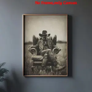 1 pc, wall art, vintage poster, Texas Outlaws wall art, Wild West frontier, Western vintage style, Western bar decor, husband's office art, farmhouse art poster, cowboy print, living room decor, dining room decor, kitchen decor, unframed