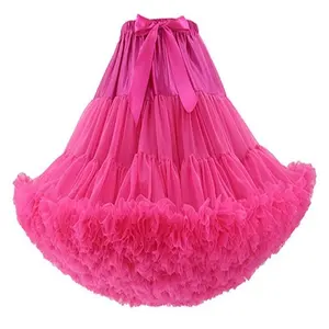 55CM Knee Length Women's Puffy Tutu Skirt Petticoats
