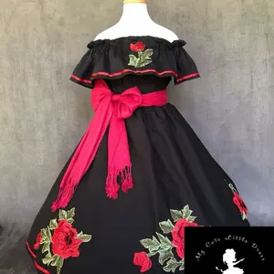 Mexican Dress with elastic in the waist and arms Cotton Outfit Soft