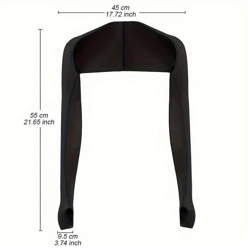 4-piece Set of UV Protection Sun Protection Cooling Capes, Elastic Compression Arm Sleeves, Golf Sports Summer Cooling Sleeves, Sun Protection Cooling Capes, Ice Silk, Sleeves