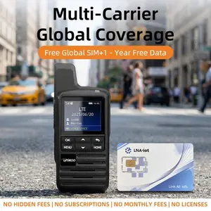 UNIKOO N300 Global POC Radio with 1 Year SIM Card 4G Network Walkie Talkie Long Range 2 Way Radio up to 5000KM for Hiking Camping Trucking 3000mAh Battery Clear Audio Device Electronic Gadgets