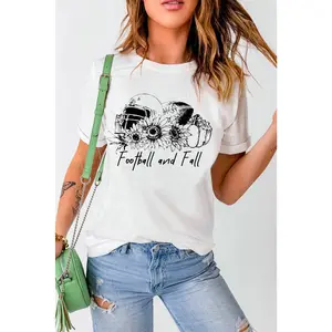 FOOTBALL AND FALL Graphic T-Shirt, Football Shirt
