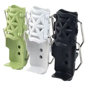 Motorcycle Cup Holder – No Drill 360° Rotation Bike Water Bottle Cage, Nylon Strap Base Fits 32-77mm Bottles, Quick Access Anti-Slip Summer Must-Have