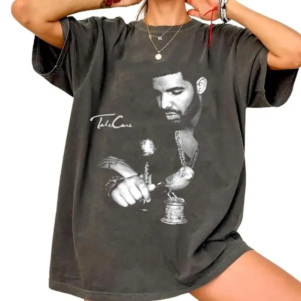 Drake Comfort Colors Pepper T-Shirt | Rap Merch Graphic Tee | Takecare | Rare Hip Hop Graphic Print
