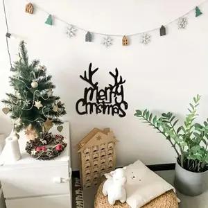 CIFbuy Metal Wall Decor Christmas Antler Wrought Iron Hanging Ornament Home Holiday Party Decorations