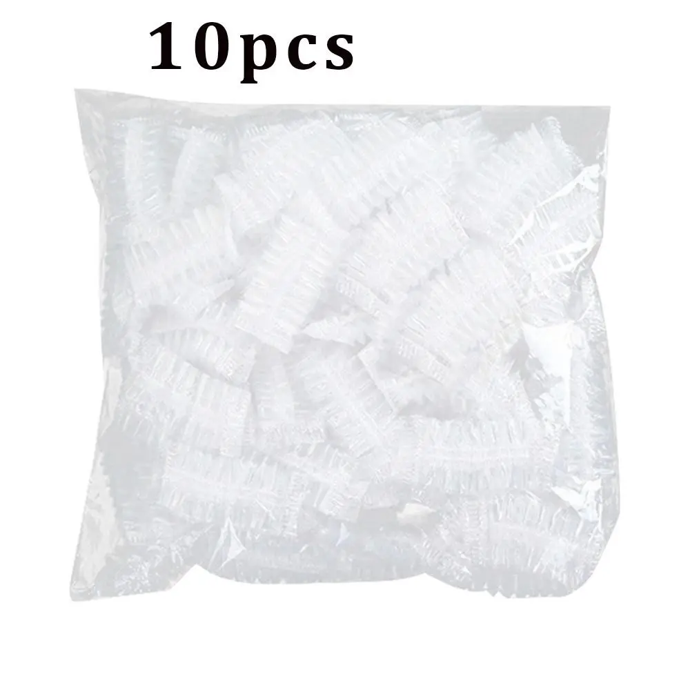 100 Pcs Thick Disposable Waterproof Ear Covers, Plastic Ear Protection for Shower, Bath and Hair Dye, Ear Caps for Ear Piercing