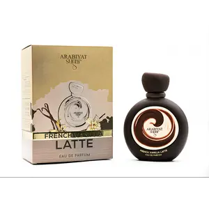 Arabiyat Sugar French Vanilla Latte Eau De Parfum 3.4fl.oz - Nutella & Musk Scented Perfume with Citrus, Cardamom, and Ambergris Notes