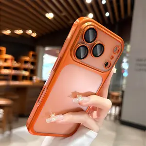 Simple lightweight frosted transparent PC phone case for iPhone 17 Pro Max Air Anti drop lens protection Hard case phone protective cover