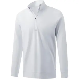 M MAELREG Mens Quarter Zip Pullover Fleece Lined Mock Neck Long Sleeve Golf Pullovers 1/4 Zip Thermal Sweatshirt for Men