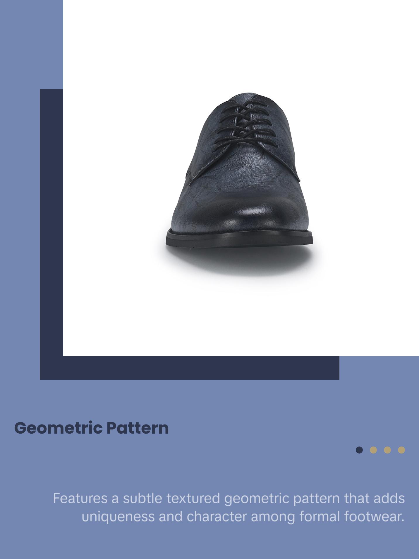 Ferro Aldo Caleb geometric pattern derby dress shoes, in Slate Grey, Men's Size 6.5 - 13