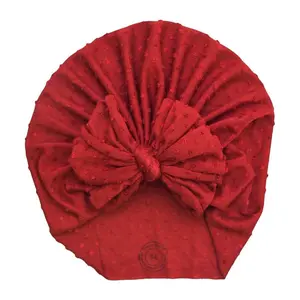 Holly | Really Red | Swiss Dot Headwrap
