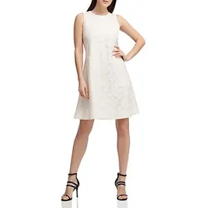 Donna Karan Womens Lace Above Knee Party Dress