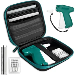 Mini Stitch Gun for Clothes, Fine Stitch Tag Gun for Clothing Quick Stitch Sewing Gun Quick Clothing Fixer Gun Quilting Hemming Stitch Tagging Gun Kit with 6 Needle, 2500 White & 2500 Black Fasteners