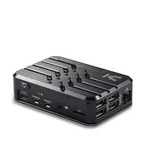 Vilros Raspberry Pi 4 Compatible Deluxe Passive Cooling Case- Black