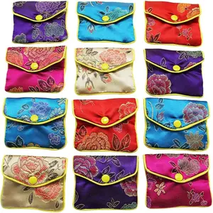 12Pcs/Set Silk Jewelry Purse Bag,Premium Packaging Display Organizer,DIY Bead& Jewelry Organizer for Home Outdoor Travel,Halloween Christmas Party Gifts,Hand Tools Kits ﻿ ﻿ ﻿ ﻿ ﻿