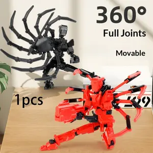 2026 New Spider Figure, Creative Assembly 13-Joint Doll, 3D Printed Multi-Jointed Spider Stress Relief Toy, Various Weapon Options, Diverse Designs