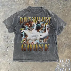 God's Silliest Goose Funny Sarcastic Vintage 90s T-Shirt
